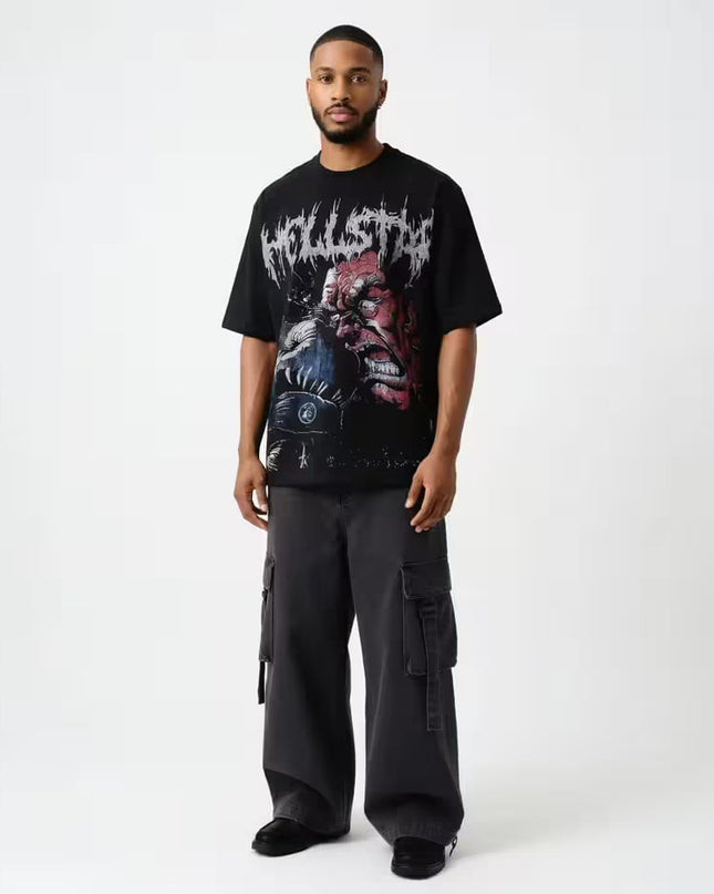 TALKLESSFASHION HELLSTAR All-Over Vintage T-Shirt