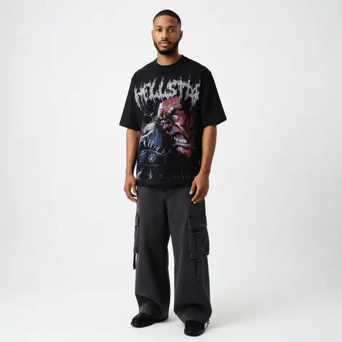 THETLSTUDIO HELLSTAR All-Over Vintage T-Shirt