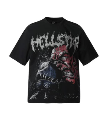 TALKLESSFASHION HELLSTAR All-Over Vintage T-Shirt