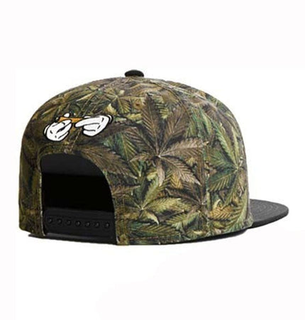 TALKLESSFASHION Hemp leaf - faded Faded Fashion Hip Hop Athleisure Men and Women Breathable Caps Adult Adjustable Flat Brim Hat Sun Hat Baseball Cap