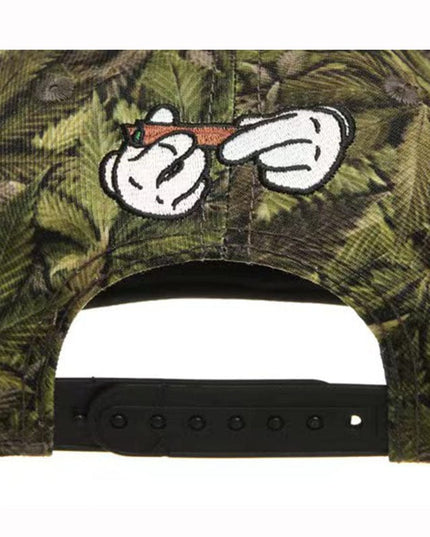 TALKLESSFASHION Hemp leaf - faded Faded Fashion Hip Hop Athleisure Men and Women Breathable Caps Adult Adjustable Flat Brim Hat Sun Hat Baseball Cap