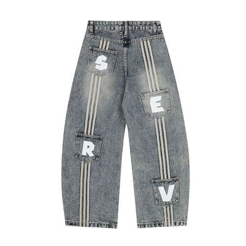 THETLSTUDIO High Street Three-Bar Scimitar Jeans