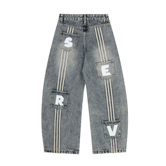 Three-Bar Scimitar Jeans