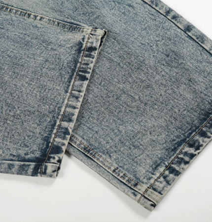 TALKLESSFASHION High Street Three-Bar Scimitar Jeans