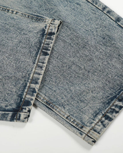TALKLESSFASHION High Street Three-Bar Scimitar Jeans