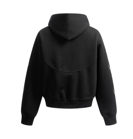 TALKLESSFASHION Hip-Hop Oversized Zipper Hoodie