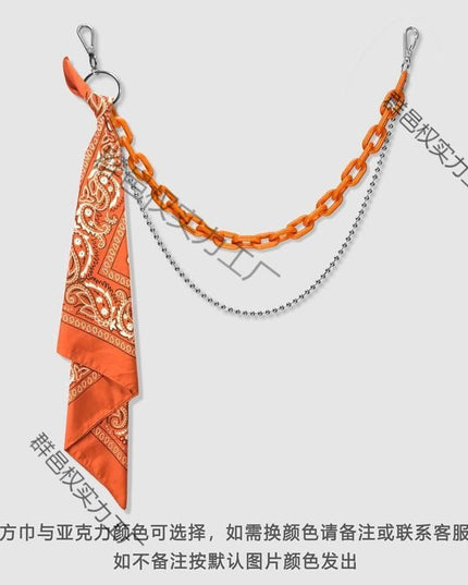 TALKLESSFASHION hip hop pants chain accessoriesins