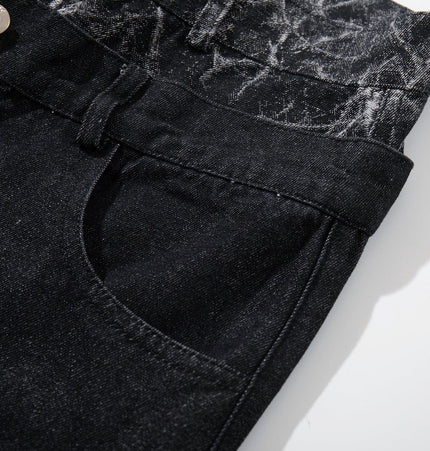TALKLESSFASHION Jiayiku 2026 new arrivals American high street RO style heavy washed workwear wide-leg jeans loose logging pants