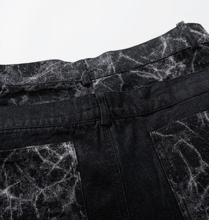TALKLESSFASHION Jiayiku 2026 new arrivals American high street RO style heavy washed workwear wide-leg jeans loose logging pants