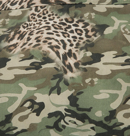 TALKLESSFASHION Jiayiku 2026 new fake two-piece floral shirt Hawaiian vacation American retro leopard print camouflage shirt long sleeves