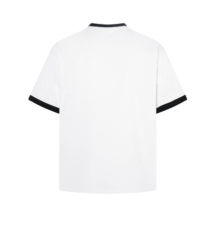 TALKLESSFASHION Jiayiku 2026 new summer T-shirts, Korean niche personality couple T-shirts, short-sleeved waffle base shirts, men and women