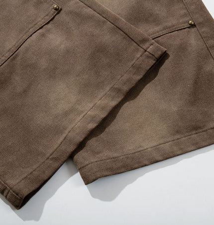 TALKLESSFASHION Jiayiku 2026 new wasteland style American high street dirty dye washed rivet jeans wide-leg cargo logging pants