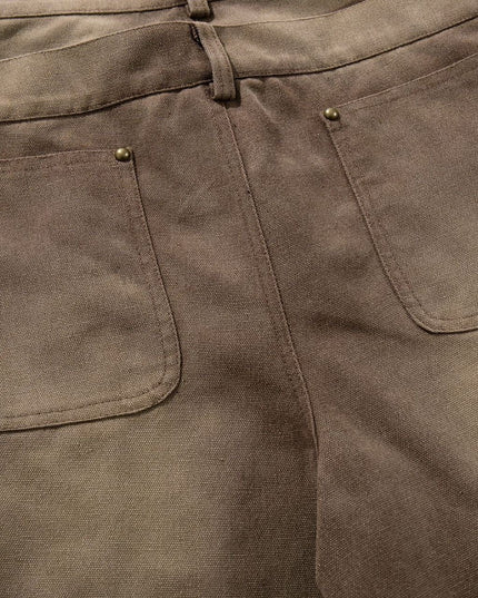 TALKLESSFASHION Jiayiku 2026 new wasteland style American high street dirty dye washed rivet jeans wide-leg cargo logging pants