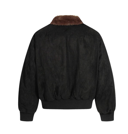 TALKLESSFASHION Jiayiku Men's 2025 New Winter Warm Padded Jacket American Flight Jacket Old Money Style Suede Padded Jacket