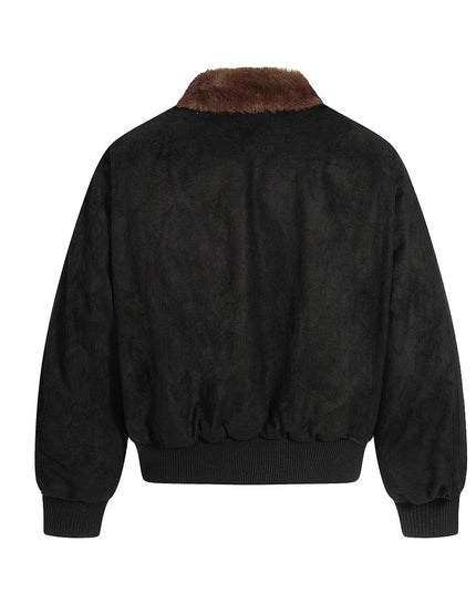 TALKLESSFASHION Jiayiku Men's 2025 New Winter Warm Padded Jacket American Flight Jacket Old Money Style Suede Padded Jacket