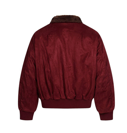 TALKLESSFASHION Jiayiku Men's 2025 New Winter Warm Padded Jacket American Flight Jacket Old Money Style Suede Padded Jacket