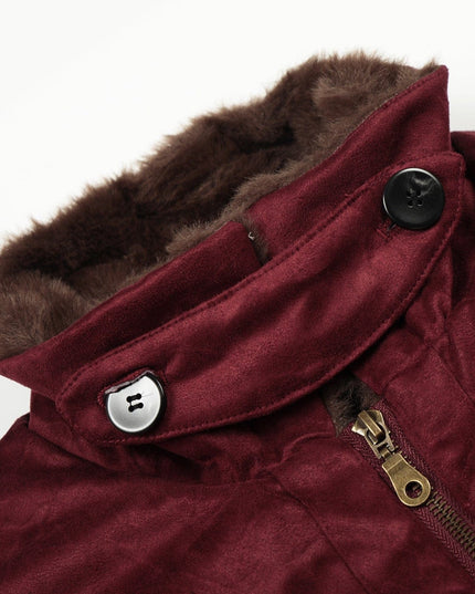TALKLESSFASHION Jiayiku Men's 2025 New Winter Warm Padded Jacket American Flight Jacket Old Money Style Suede Padded Jacket