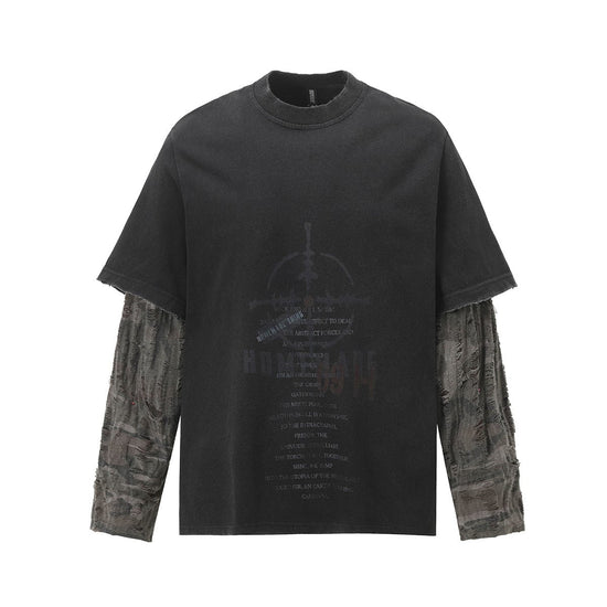 Eroded Long-Sleeve