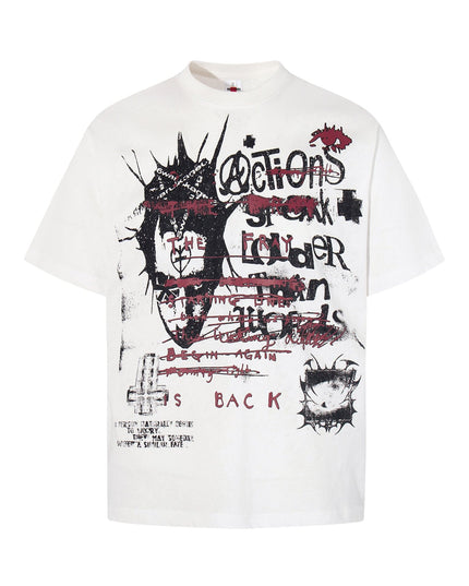 TALKLESSFASHION Jiayiku's 2026 new American street punk trendy brand original T-shirt pure cotton trendy personalized short-sleeved base shirt