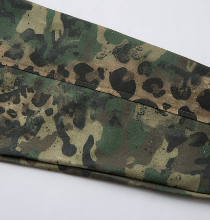 TALKLESSFASHION Jiayiku's 2026 new American street trendy brand leopard print camouflage shirt long-sleeved ins trendy street ruffian shirt