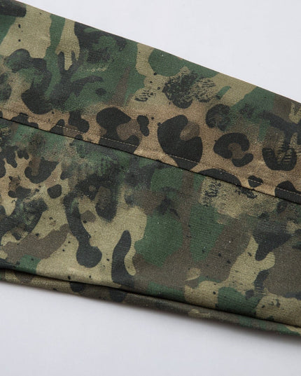TALKLESSFASHION Jiayiku's 2026 new American street trendy brand leopard print camouflage shirt long-sleeved ins trendy street ruffian shirt
