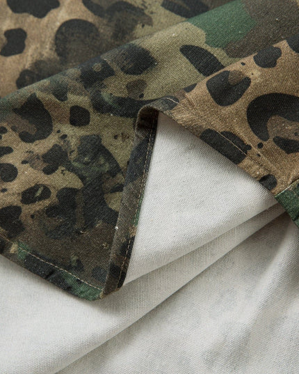 TALKLESSFASHION Jiayiku's 2026 new American street trendy brand leopard print camouflage shirt long-sleeved ins trendy street ruffian shirt