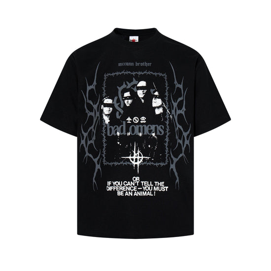 Dark Punk Waffle-Knit T-shirt