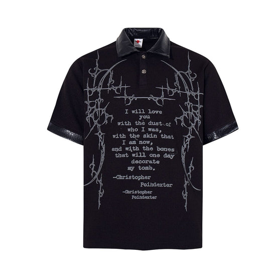 Dark Thorn Waffle Spliced Polo