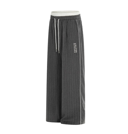 TALKLESSFASHION Jiayiku's 2026 new arrivals, American drapes, striped suit pants, old money, handsome ruffians, Yamamoto pants, loose slacks