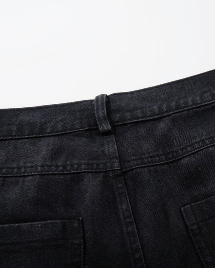 TALKLESSFASHION Jiayiku's 2026 new arrivals, American high street RO style, heavy washed wide-leg jeans, loose python pattern floor-length pants