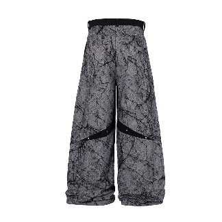 TALKLESSFASHION Jiayiku's 2026 new arrivals, American high street RO style, special-shaped deconstruction, personalized design jeans, loose wide-leg pants