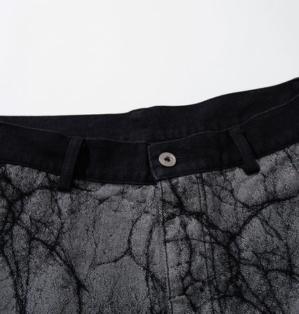 TALKLESSFASHION Jiayiku's 2026 new arrivals, American high street RO style, special-shaped deconstruction, personalized design jeans, loose wide-leg pants