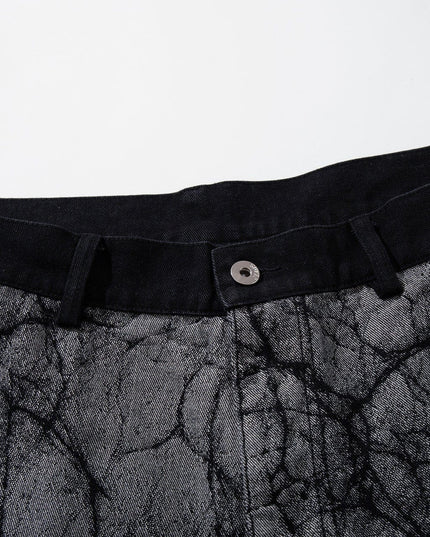 TALKLESSFASHION Jiayiku's 2026 new arrivals, American high street RO style, special-shaped deconstruction, personalized design jeans, loose wide-leg pants