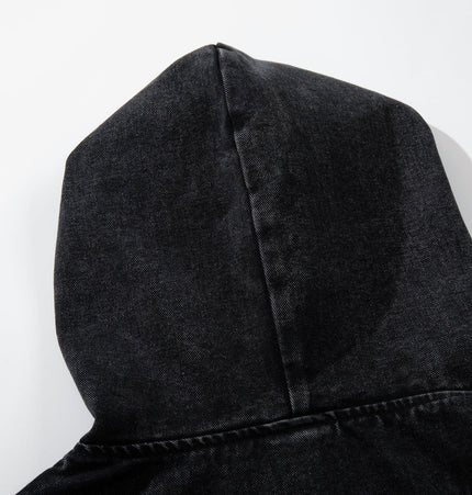TALKLESSFASHION Jiayiku's 2026 new arrivals, American trendy brand retro heavyweight washed denim jackets, airplane buckle sweatshirts, hooded jackets
