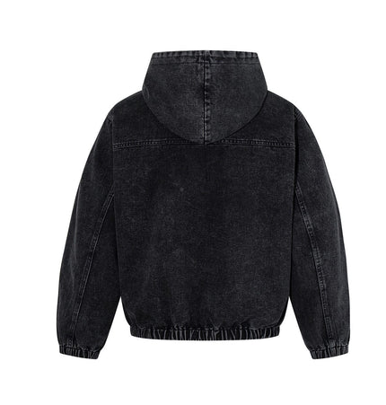 TALKLESSFASHION Jiayiku's 2026 new arrivals, American trendy brand retro heavyweight washed denim jackets, airplane buckle sweatshirts, hooded jackets