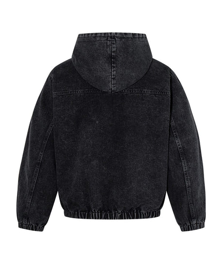 TALKLESSFASHION Jiayiku's 2026 new arrivals, American trendy brand retro heavyweight washed denim jackets, airplane buckle sweatshirts, hooded jackets