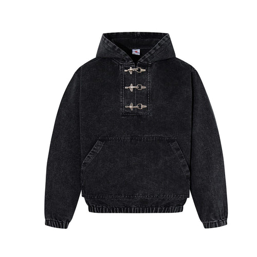 THETLSTUDIO Jiayiku's 2026 new arrivals, American trendy brand retro heavyweight washed denim jackets, airplane buckle sweatshirts, hooded jackets