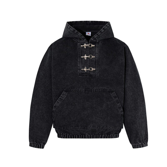 Buckle Hooded Denim
