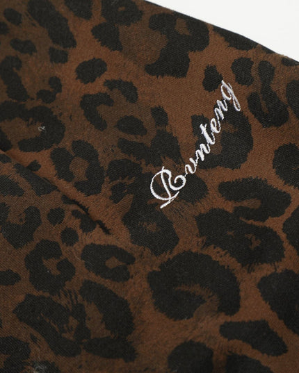 TALKLESSFASHION Jiayiku trendy brand 2025 American retro leopard print sweatpants scimitar pants men's and women's vibe ruffians handsome loose wide-leg pants