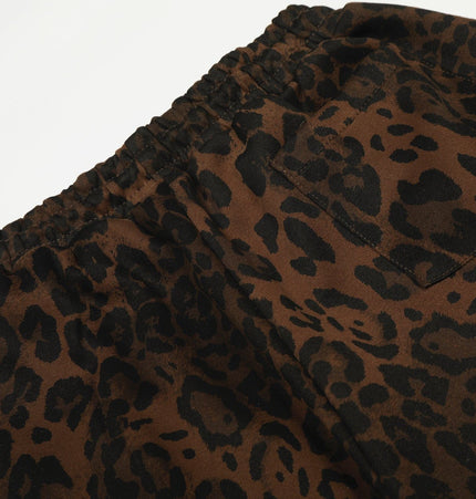 TALKLESSFASHION Jiayiku trendy brand 2025 American retro leopard print sweatpants scimitar pants men's and women's vibe ruffians handsome loose wide-leg pants