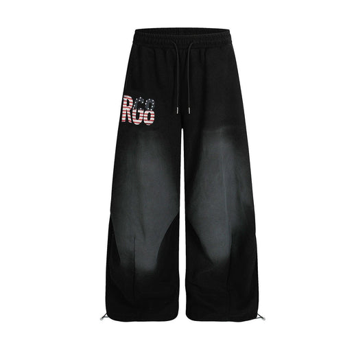 THETLSTUDIO Jiayiku trendy brand 2025 winter fleece sweatpants, American retro scimitar pants, sweatpants, men's and women's loose wide-leg pants