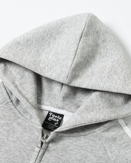 TALKLESSFASHION Jiayiku trendy brand 2026 new American street cross patch embroidered hoodie sports jacket hoodie