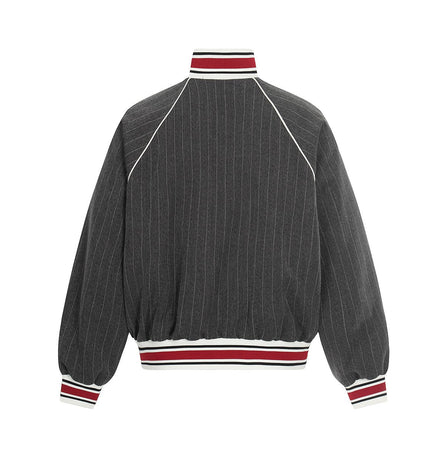 TALKLESSFASHION Jiayiku trendy brand 2026 spring and summer new campus style baseball jacket high-end American retro flight jacket for men