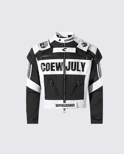 TALKLESSFASHION K1E autumn new product versatile American retro high-end sense motorcycle uniform simple stand-up collar jacket jacket for men and women