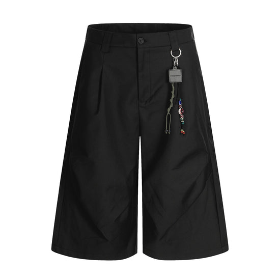 Pleated Cropped Trouser