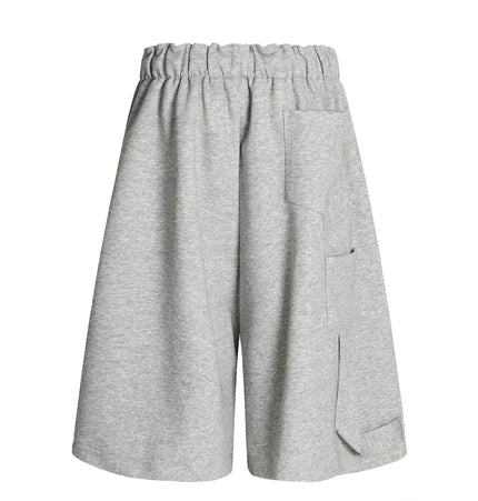 TALKLESSFASHION K534 American summer high-end versatile street trend pleats reverse design men's loose five-point casual shorts