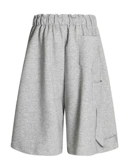 TALKLESSFASHION K534 American summer high-end versatile street trend pleats reverse design men's loose five-point casual shorts
