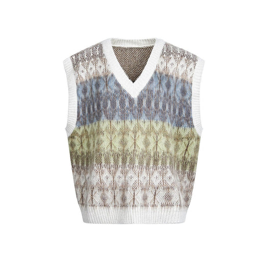 TALKLESSFASHION Korean Couple V-Neck Sweater Vest