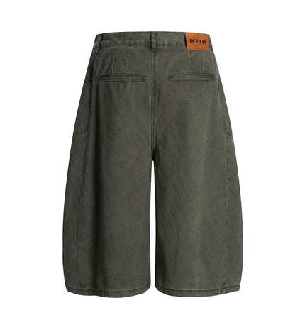 TALKLESSFASHION L806 American summer high-end versatile street trend simple workwear design men's loose cropped casual shorts