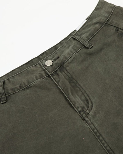 TALKLESSFASHION L806 American summer high-end versatile street trend simple workwear design men's loose cropped casual shorts